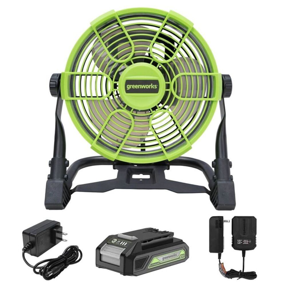Open Box - Greenworks -  Powerall 10" Cordless Hybrid Green/Black